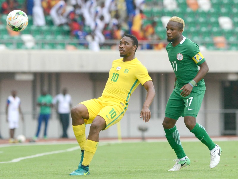 Onazi in action as the home Eagles defeat a local side in a friendly match
