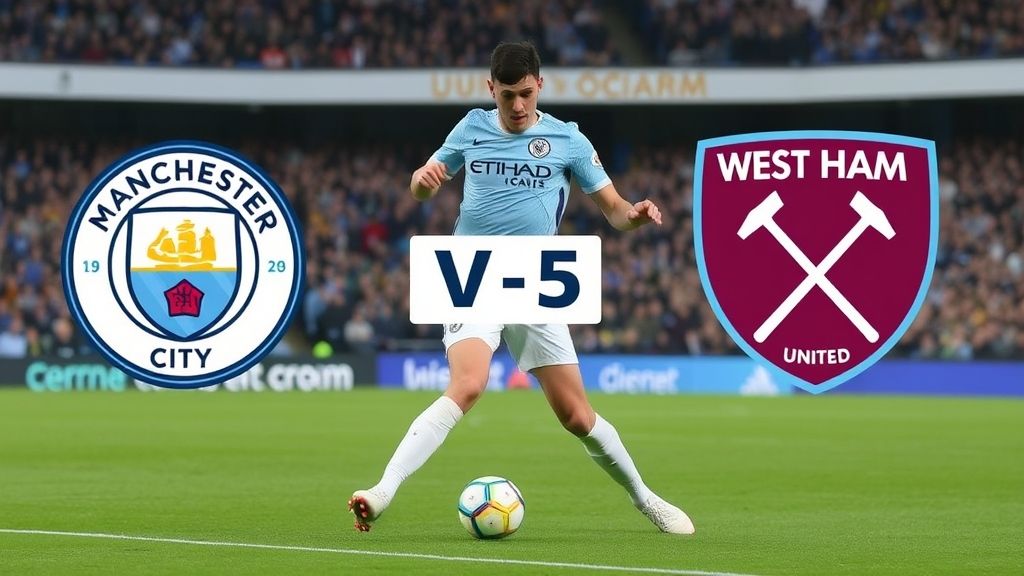 Manchester City vs West Ham United Match Preview and Prediction
