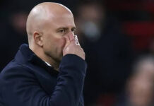 Manager Slot’s future is in doubt after the draw against Tottenham.