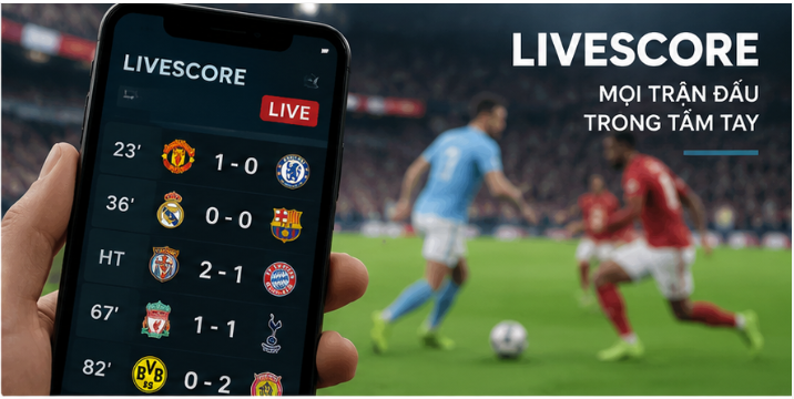 Use Livescore to Follow Key Events
