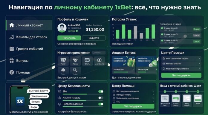 Navigating your 1xBet personal account: everything you need to know Структура личного кабинета